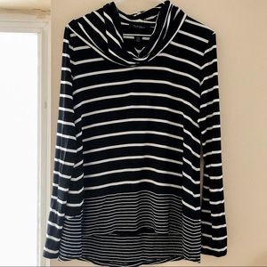 White House black market striped turtleneck